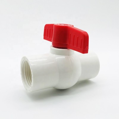 High Quality PVC Valve And Fitting Color Customized Thread Ball Valve